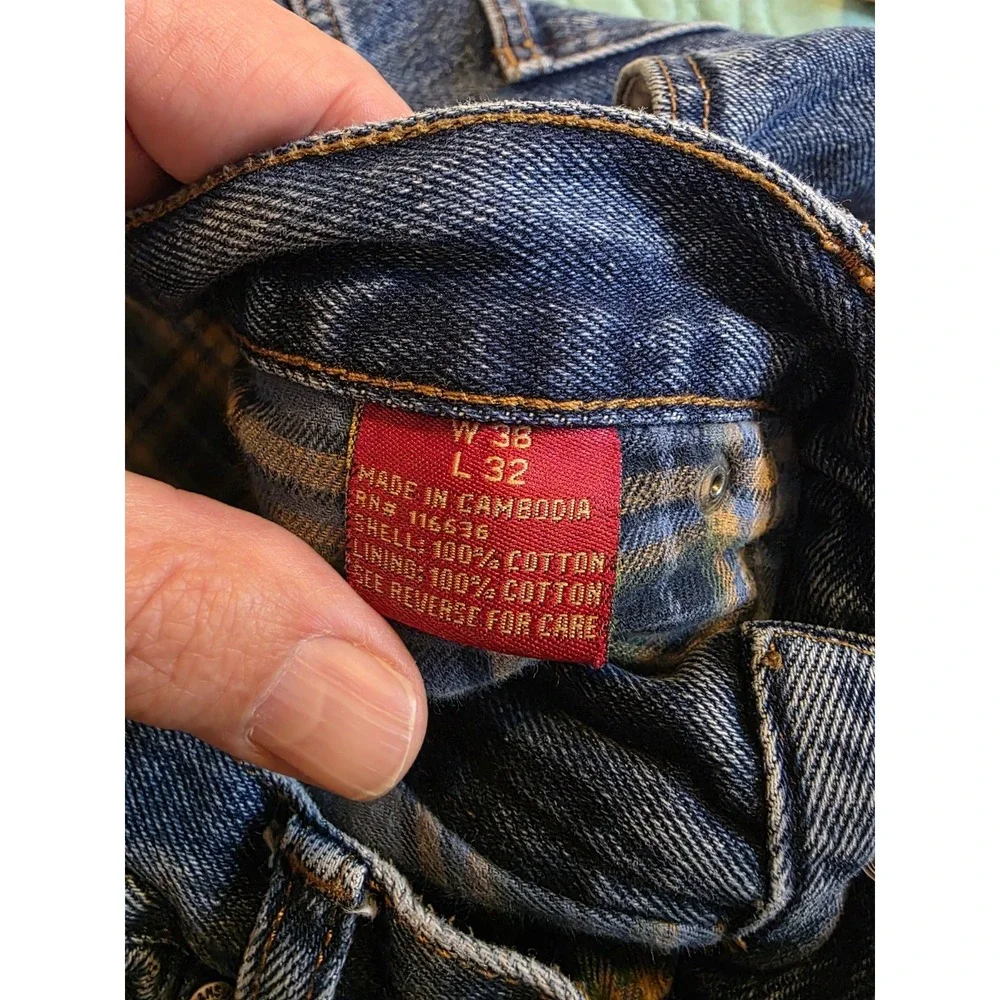 Moose Creek Men's 38x32(Actual 36x30)Straight Leg Flannel Lined Carpenter‎ Jeans